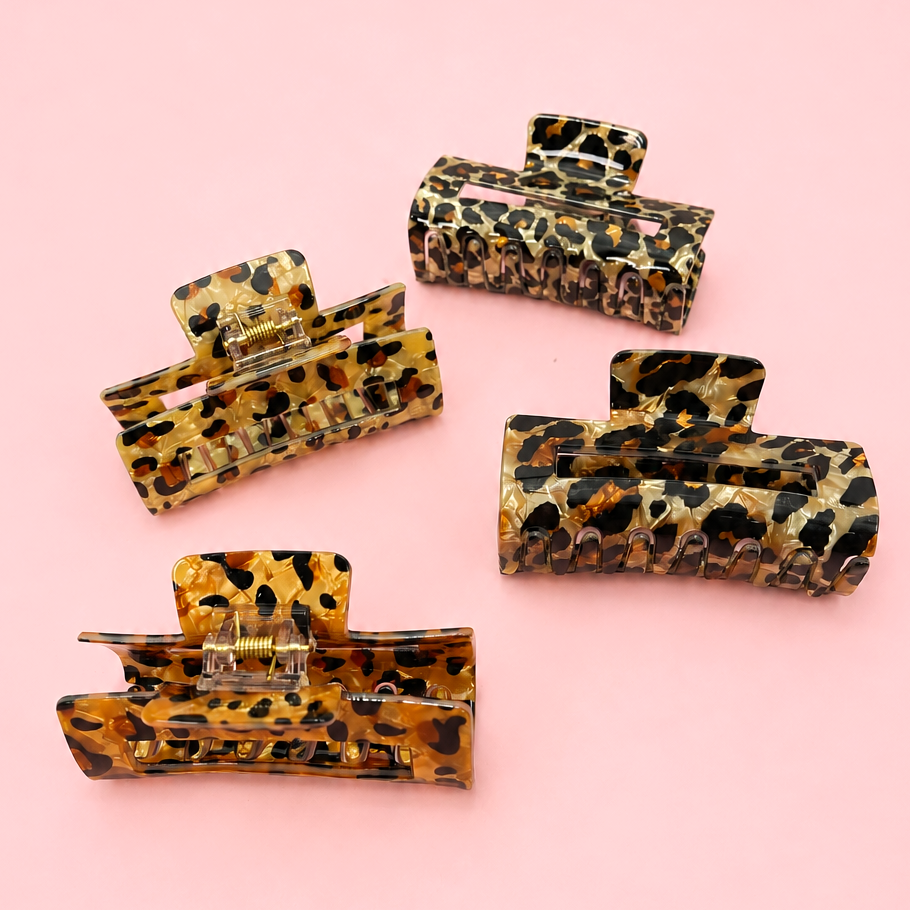 Leopard Print Claw clip