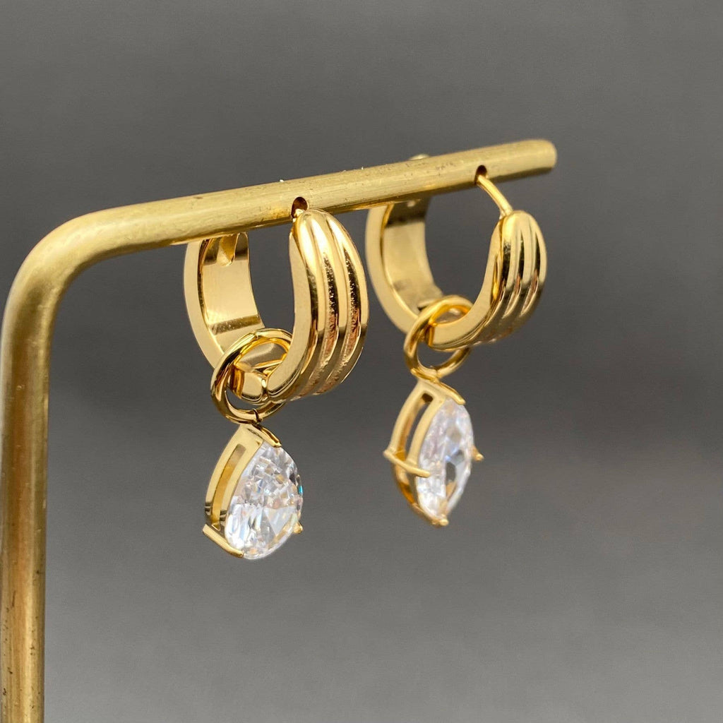 Asymmetric Huggie Earrings