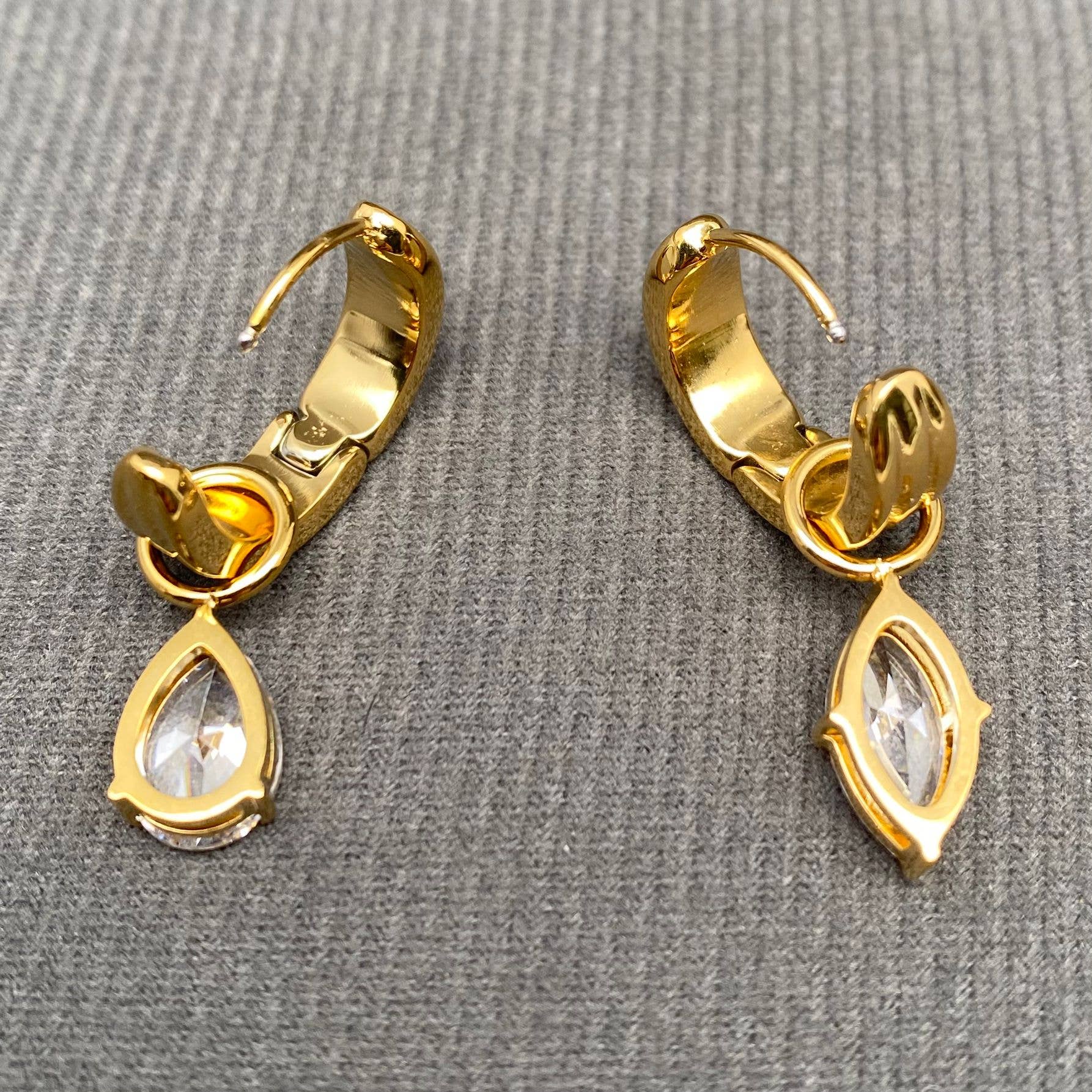 Asymmetric Huggie Earrings