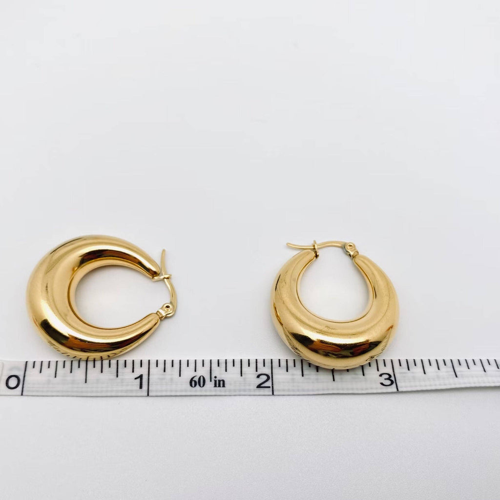 Geometric Huggie Earrings