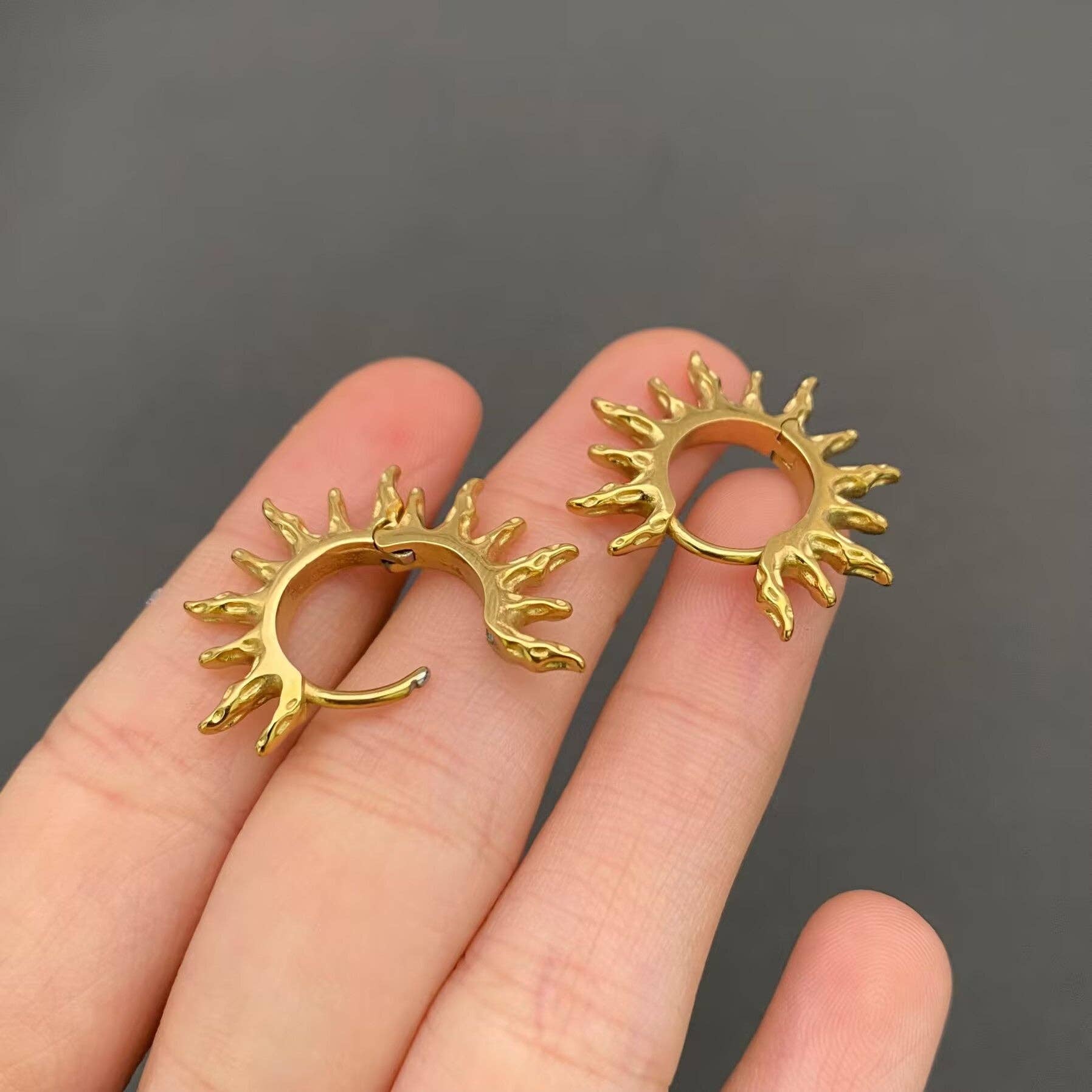 Sun Huggie Earrings