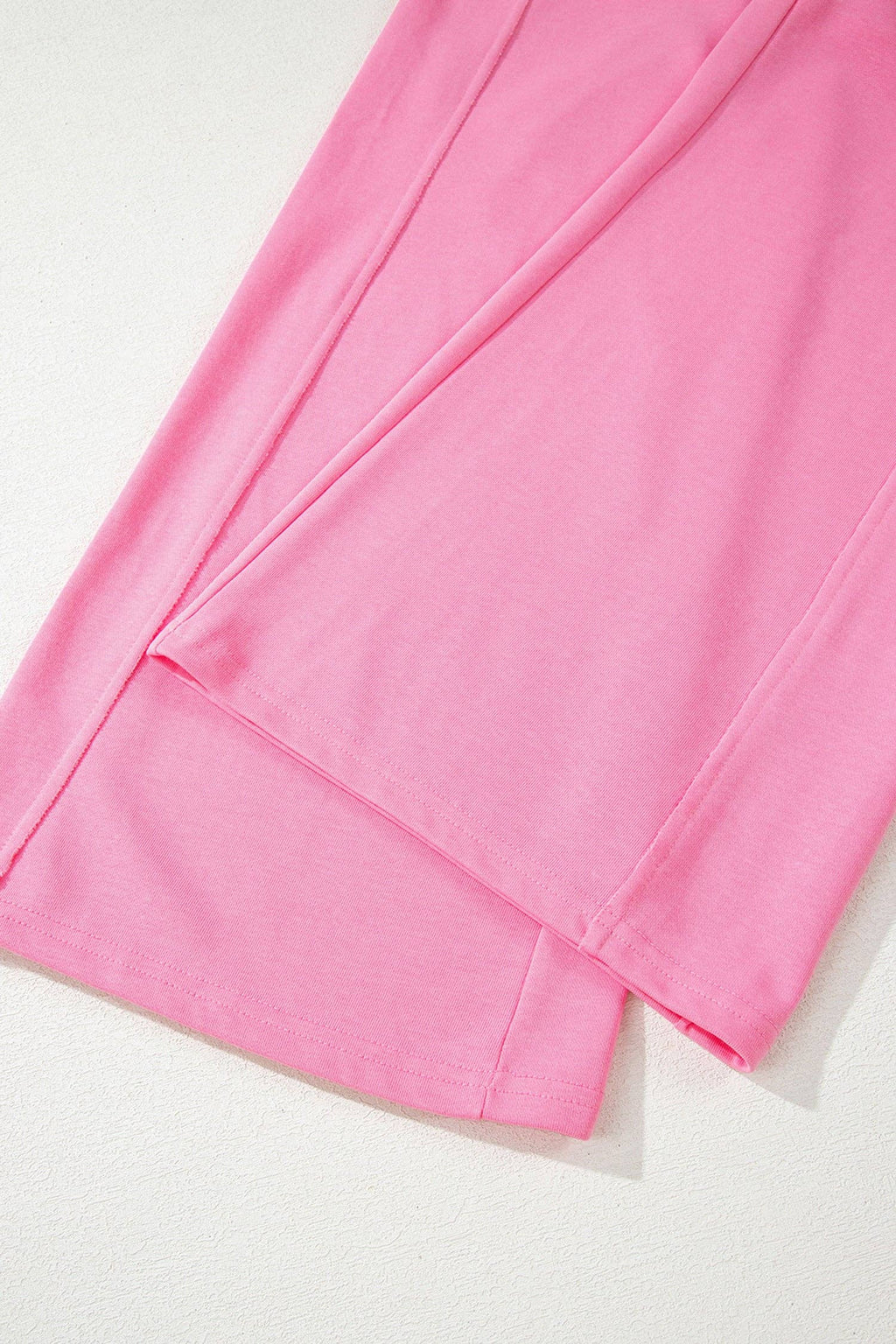 Ribbed Tank and Wide Leg Pants Lounge Set