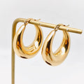 Geometric Huggie Earrings