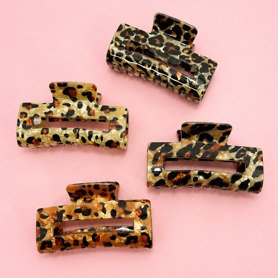 Leopard Print Claw clip