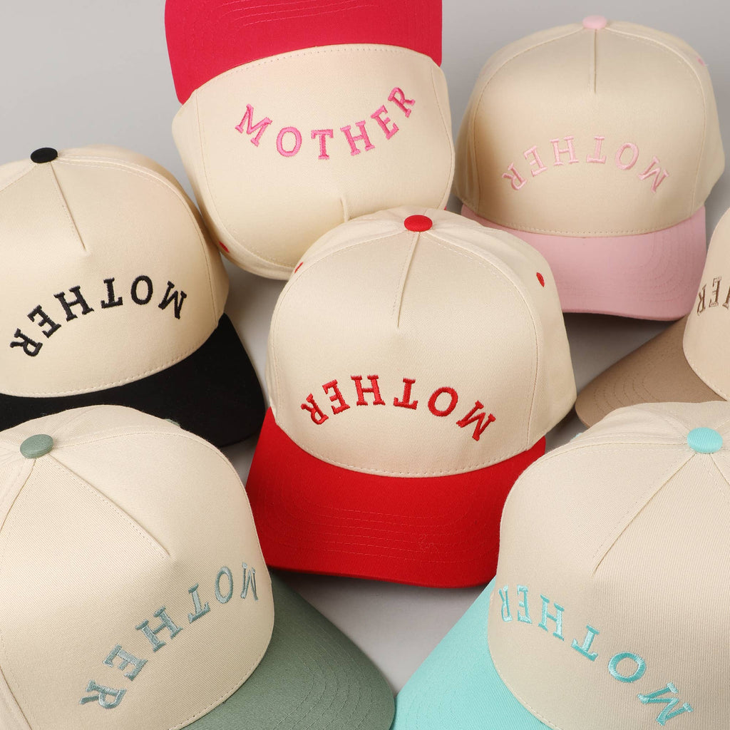 MOTHER Upside Down Lettering trucker hat