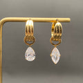 Asymmetric Huggie Earrings