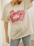 Rolling Stones Malibu Puff Ink Off White Tee