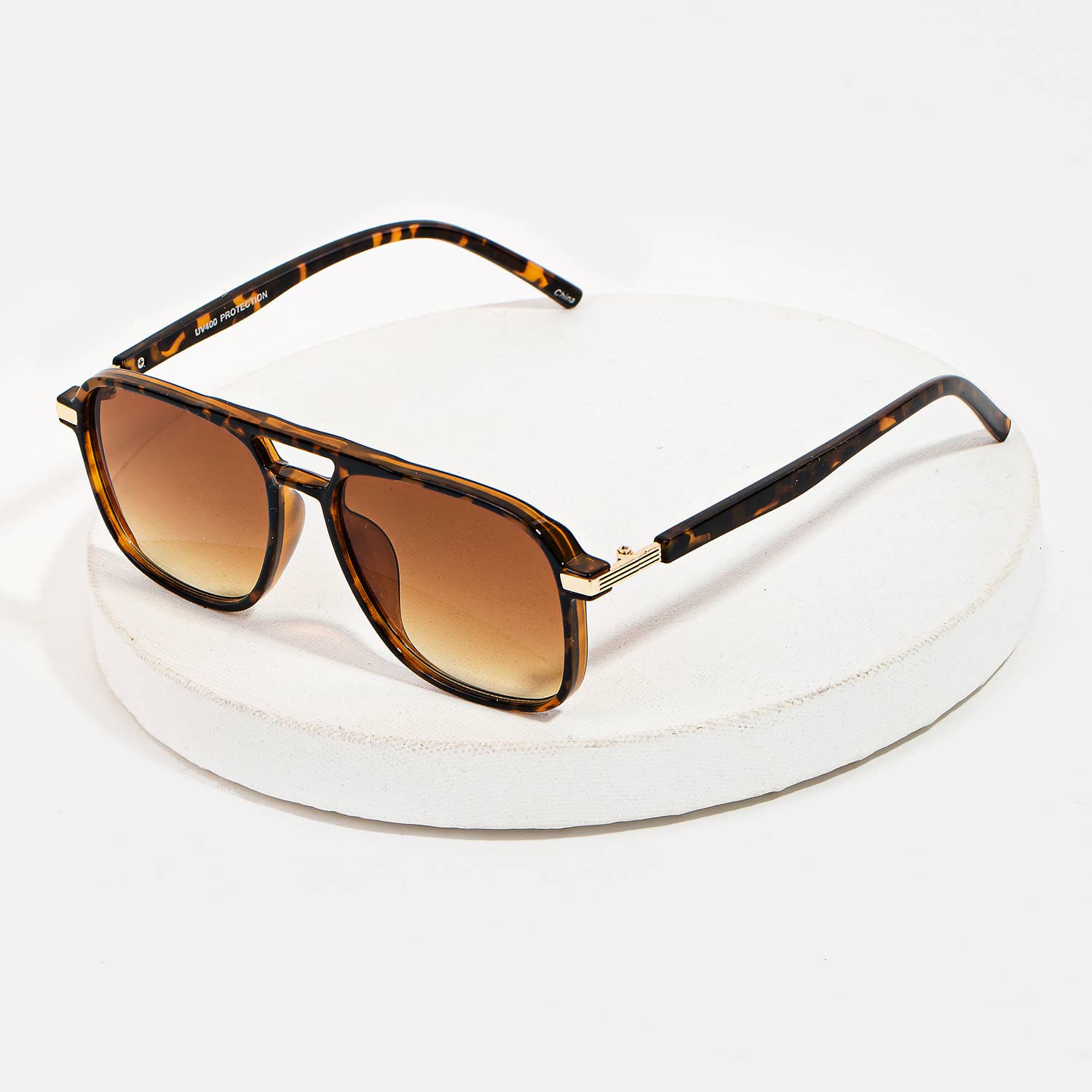 Double Bridge Aviator Sunglasses