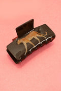 Leopard Portrait Claw Clip