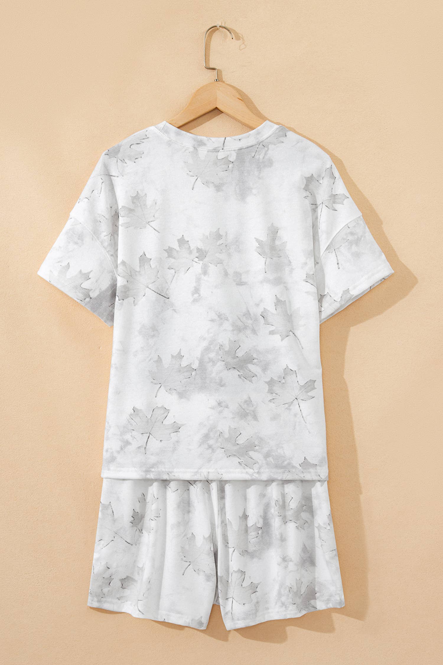 Maple Camo Top and Elastic Waist Short Set