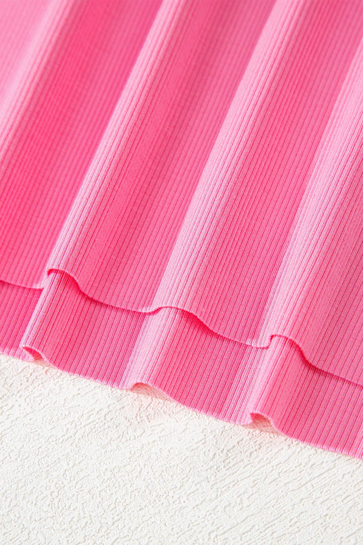 Ribbed Tank and Wide Leg Pants Lounge Set