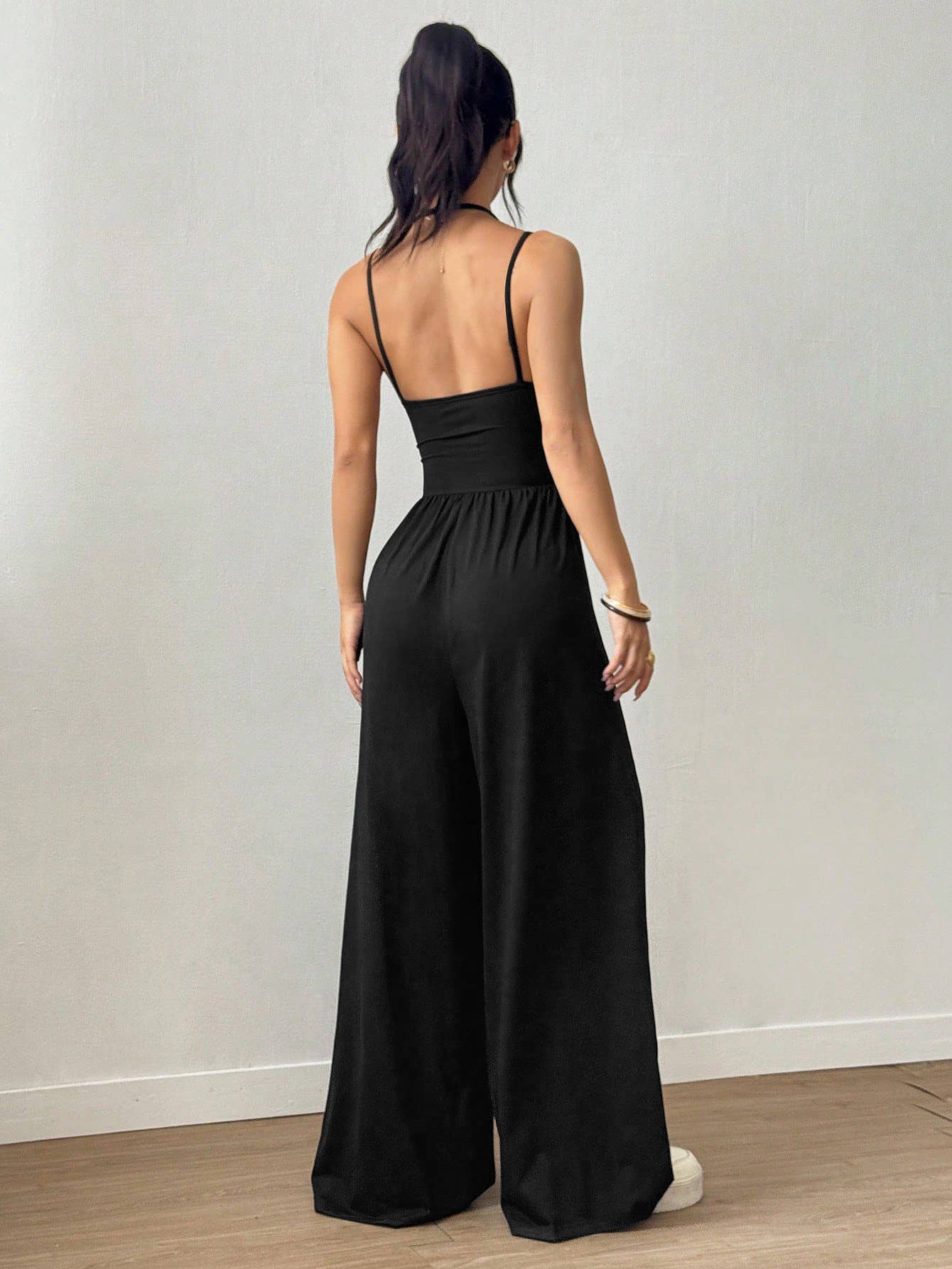Casual wide leg jumpsuit